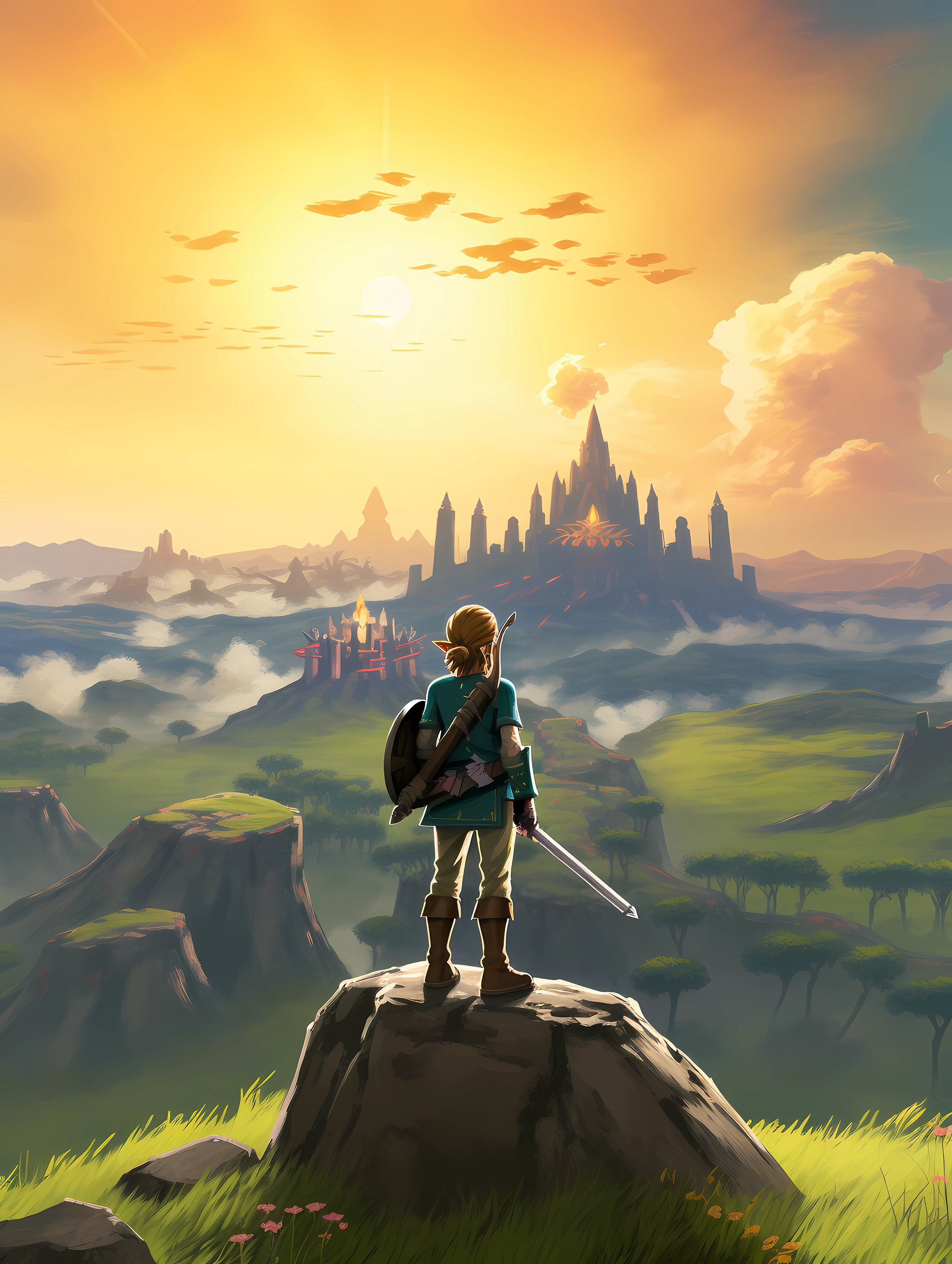 Link Zelda: Tears of the Kingdom 4K Wallpaper iPhone HD Phone #6201k