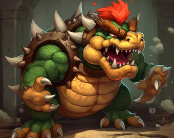 Bowser Digital Image Super Mario Bros. Fan Art .PNG file