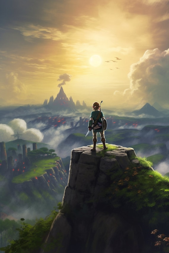 Link Land of Hyrule Legend of Zelda: Tears of the Kingdom Digital Image  .PNG file