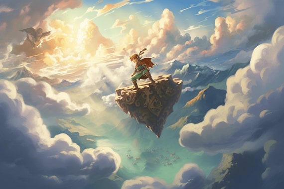 Link Fan Art Legend of Zelda: Tears of the Kingdom Digital Image .PNG file