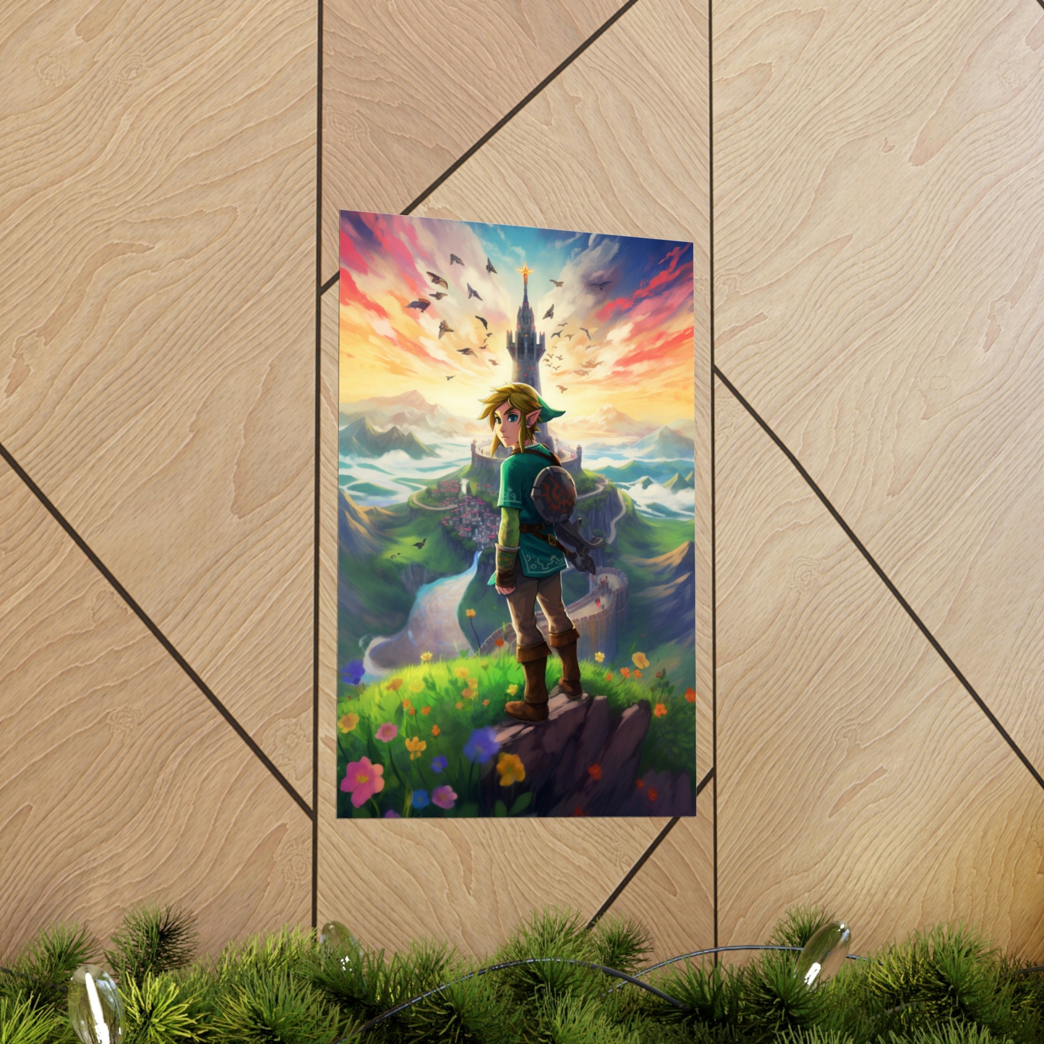 Legend Of Zelda: Tears Of The Kingdom Link Hyrule Vertical Matte Poster