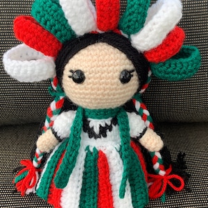 Muñeca Mexicana/Mexican Doll Amigurumi - Pattern Only