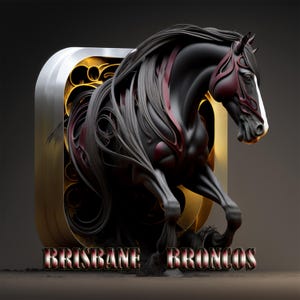Brisbane Broncos stampa digitale poster da parete arredamento per la casa