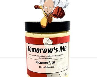 Manteca corporal batida estilo anime de Tomorrows Me / Cuidado de la piel Kawaii / Bálsamo hidratante para el cuidado de la piel