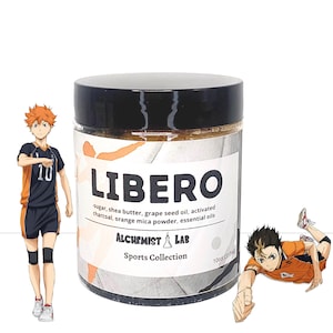 Hinatas Libero Anime Natürliches handgemachtes Orangen-Duft-Holzkohle-Zuckerpeeling