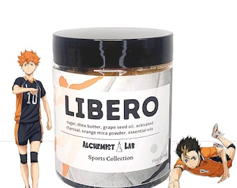 Libero Anime Body Polish – Kawaii Sugar Scrub, Moisturizing Exfoliator, Cute Gift for Teens