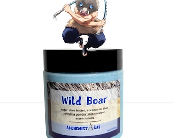 Wild Boar Kawaii Anime Whipped Body Scrub | Moisturizing Skincare | Otaku Gift | Soft Skin