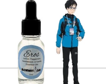 Aceite esencial de menta y vainilla para fans del anime / Aceite de aromaterapia / Cuidado personal kawaii y regalo