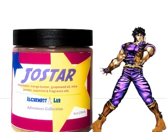Manteca corporal batida Jostar Anime / Bálsamo hidratante para la piel con aroma a ponche de frutas