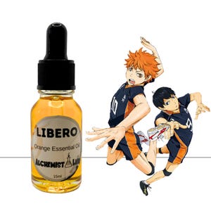 Libero Volleyball Anime All Natural Pure Orange Essential Oil for Aromatherapy, Perfume, and/or Diffuser