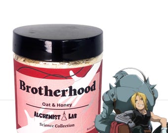 Brotherhood Anime Honey & Oatmeal Bath Soak – Kawaii Spa Soak, Moisturizing Milk Bath, Cute Self-Care Gift, Sensitive Skin Bath Soak