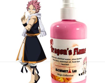 Dragon's Flame Anime Inspired Body Water Base Lotion | Otaku Skincare | Kawaii Self Care | Anime Lover Gift