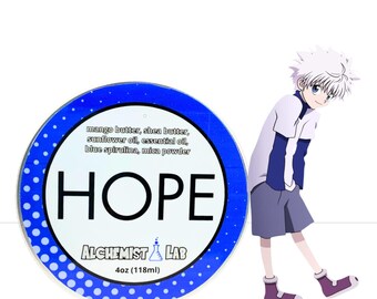 Bálsamo corporal inspirado en el anime Hope / Hidratante Kawaii / Regalo para el cuidado de la piel Otaku