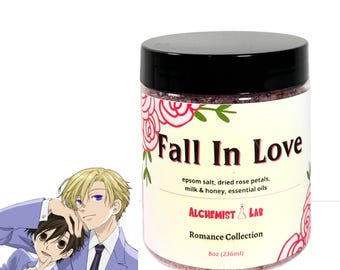 Fall In Love Anime Lover Bath Salts | Aromatherapy & Skincare | Kawaii Bath Gift
