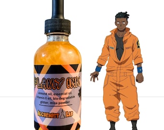 Flamy Ink Anime Skincare Body Oil | Hydrating Glow Oil | Otaku Self Care