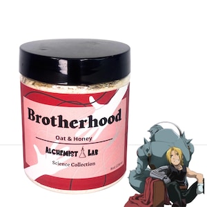 Edward Brotherhood Anime All Natural Handmade Fragrance Free Sensitive Skin Honey & Oatmeal Soak