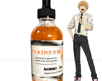 Chainsaw Body Oil | Moisturizing Skin Oil | Otaku Self Care | Anime Fan Gift
