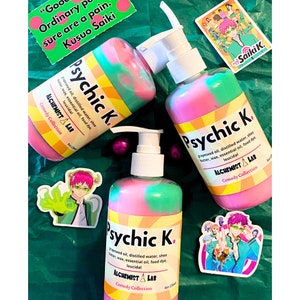 Psychic K Anime Water-Based Lotion – Kawaii Lightweight Moisturizer, Fast-Absorbing Skincare, Cute Gift image 4
