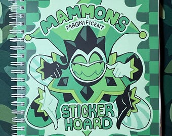 Mammon Stickerbuch, wiederverwendbares Stickerbuch, A5 Sticker Journal