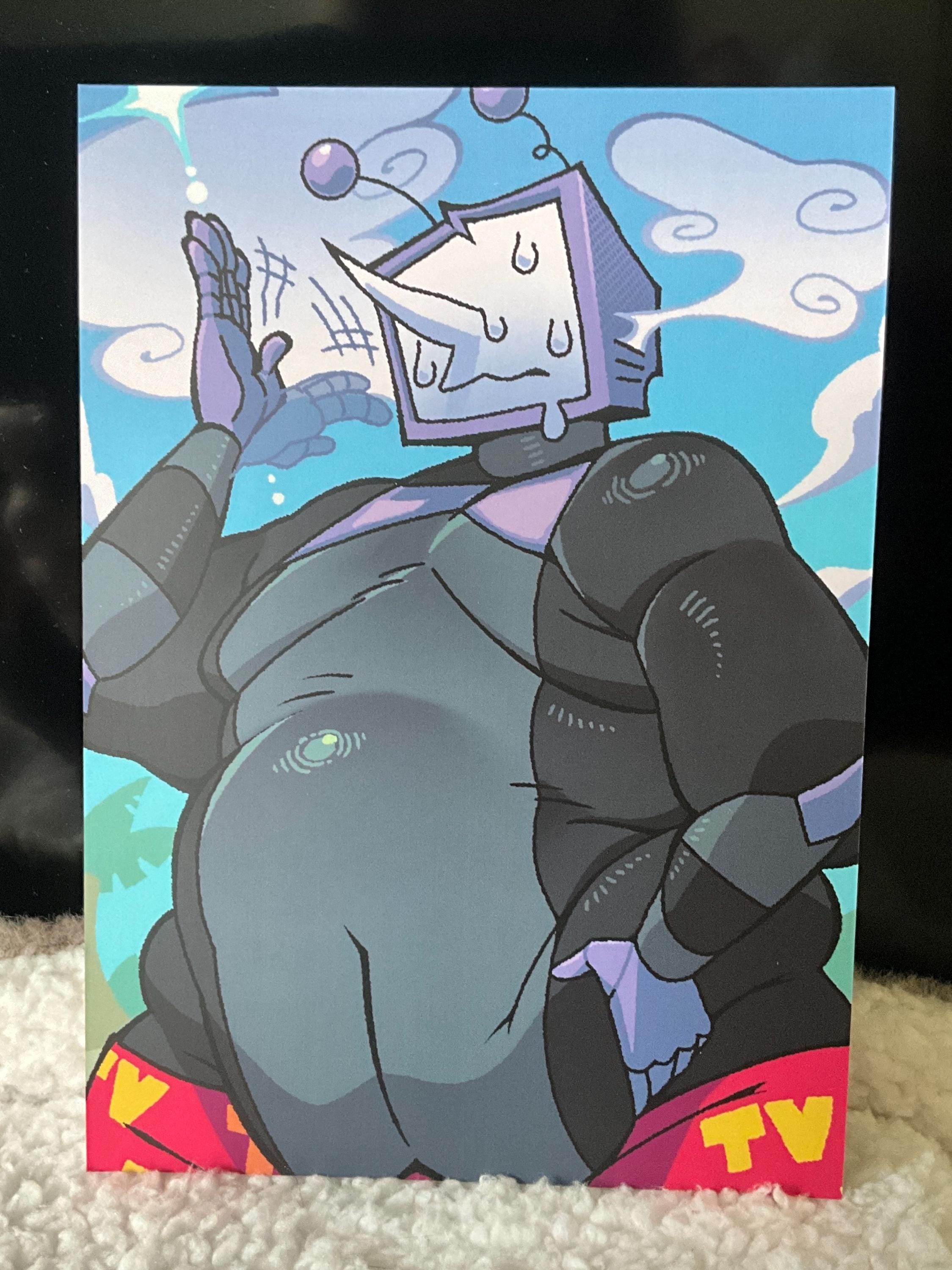 Tenna Deltarune Summer Art Print, Plus Sized, 5x7 Inch Matte