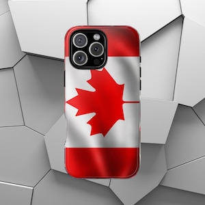 Canadian Flag Tough Phone Case | True North Strong and Free Phone Cover | Proud Canadain |  Canadian Pride | iPhone | Pixel | Samsung Galaxy