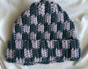 Checkered beanie