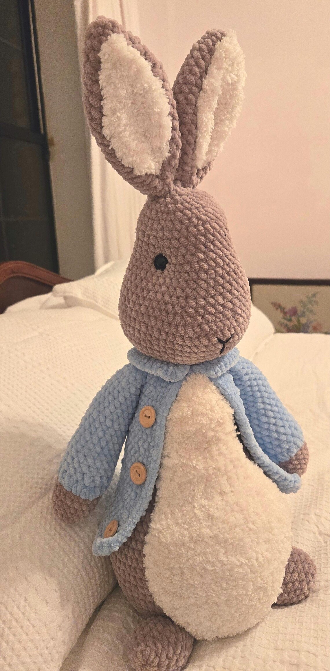 Handmade Peter Rabbit Crochet Stuffed Animal Plushie Collectable ...