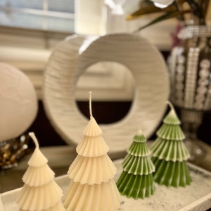 Christmas Tree Candle: Hand-Poured Soy Wax Holiday Decor