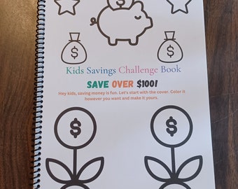 Kids Savings Challenge Book (Spiral bound, physical copy)