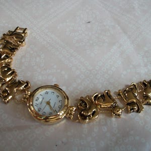 Women's Number Dial USA Flag, Fruit, Cute Animal, School Teacher, Bingo, Dog House Cute Watches Gold Animal