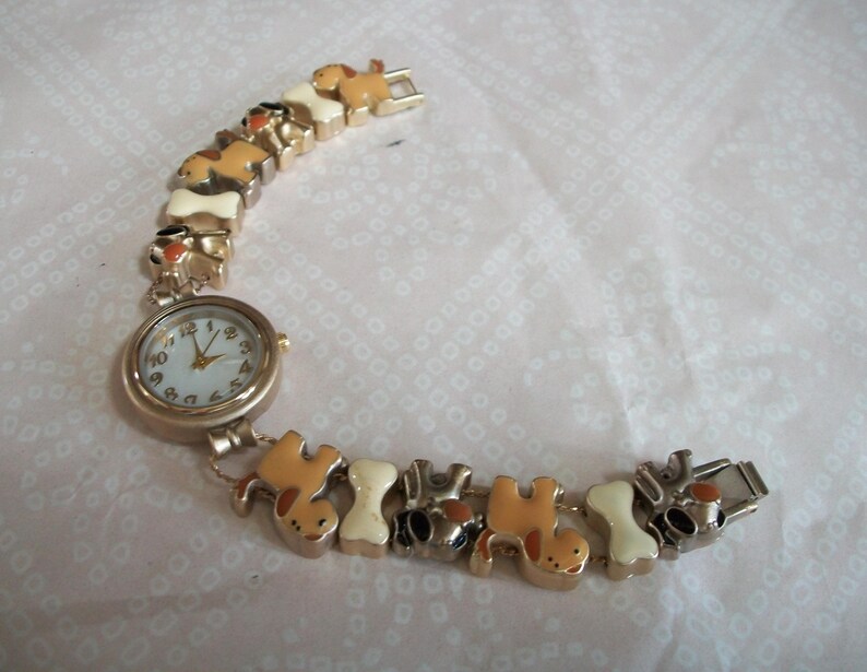 Women's Number Dial USA Flag, Fruit, Cute Animal, School Teacher, Bingo, Dog House Cute Watches Gold Cute Puppies