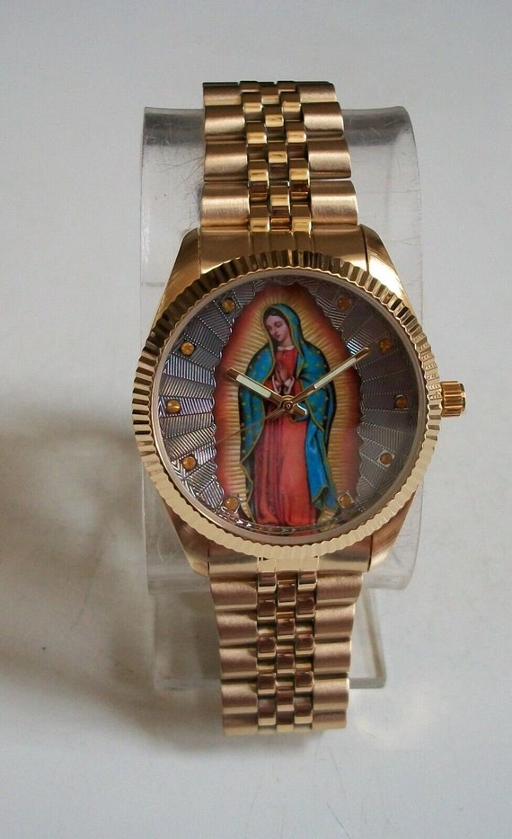 Miykon Virgin Mary Guadalupe Religious Man or Women Fashion Watch