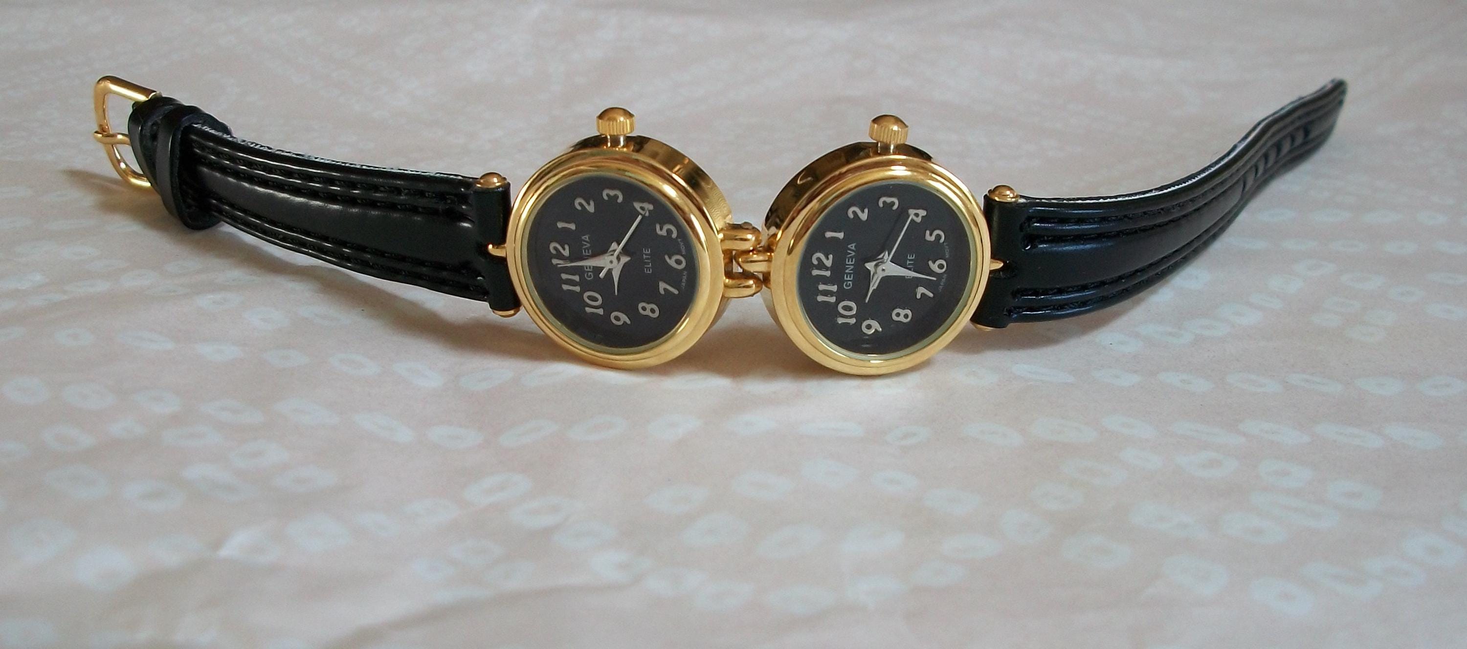 Elegant Gold and Black Women\'s Watch Set Women main image 3