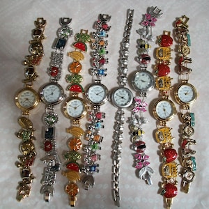 Women&#39;s Football, Children, Swimmer,School Teacher, School Bus, Fruit, Pig, Ladybug, Butterfly  fashion watches