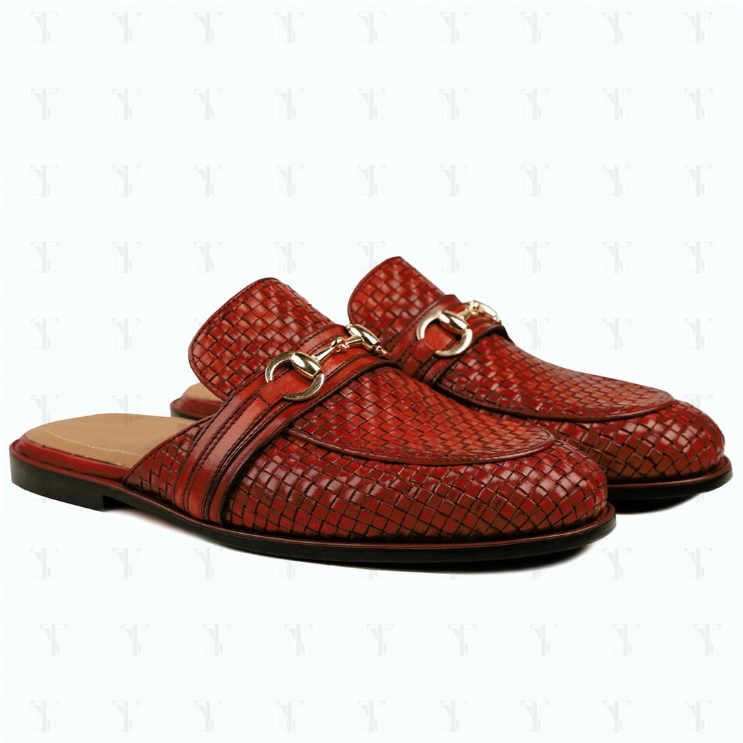 Leather Mule Shoes for Men Handmade Leather Mules Mens Etsy