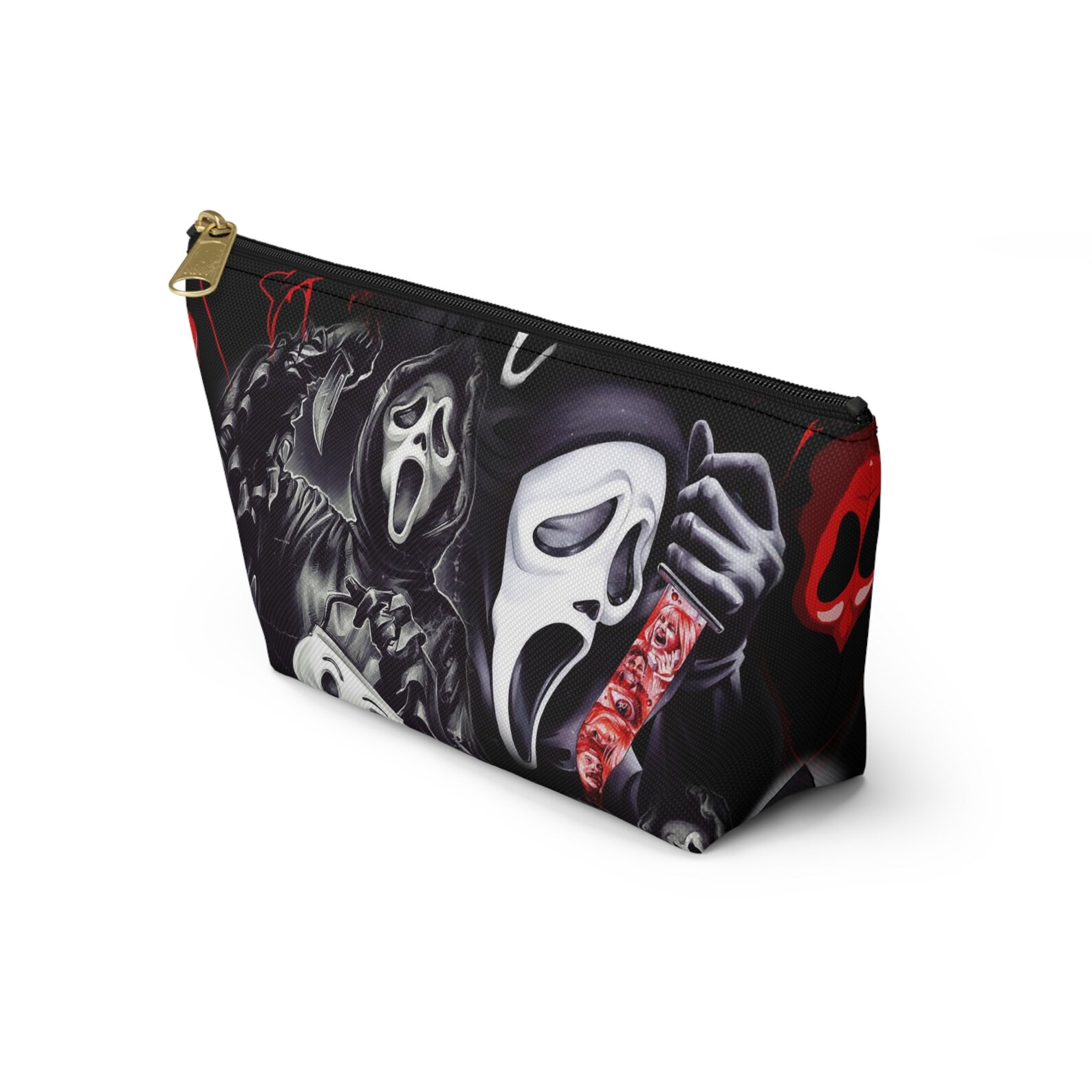 Scream Merch, Ghostface Makeup Bag, Gothic Horror Purse, Halloween