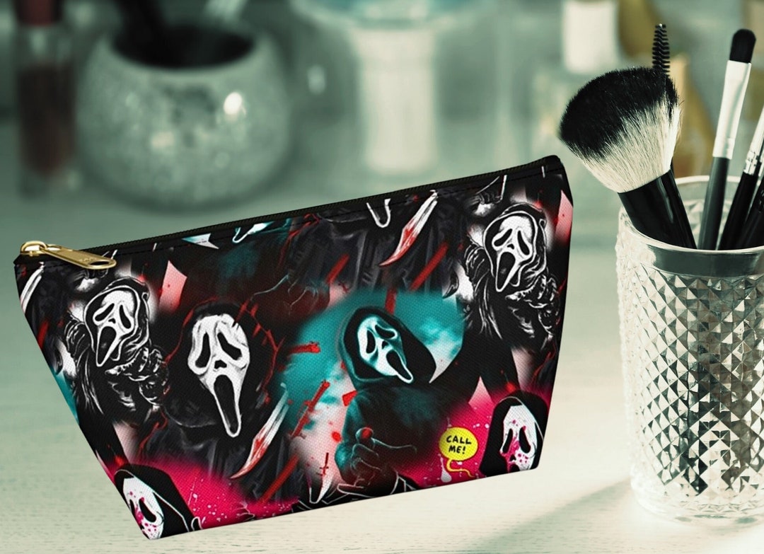 Scream Merch, Ghostface Makeup Bag, Horror Mothers Day, Goth Makeup Bag