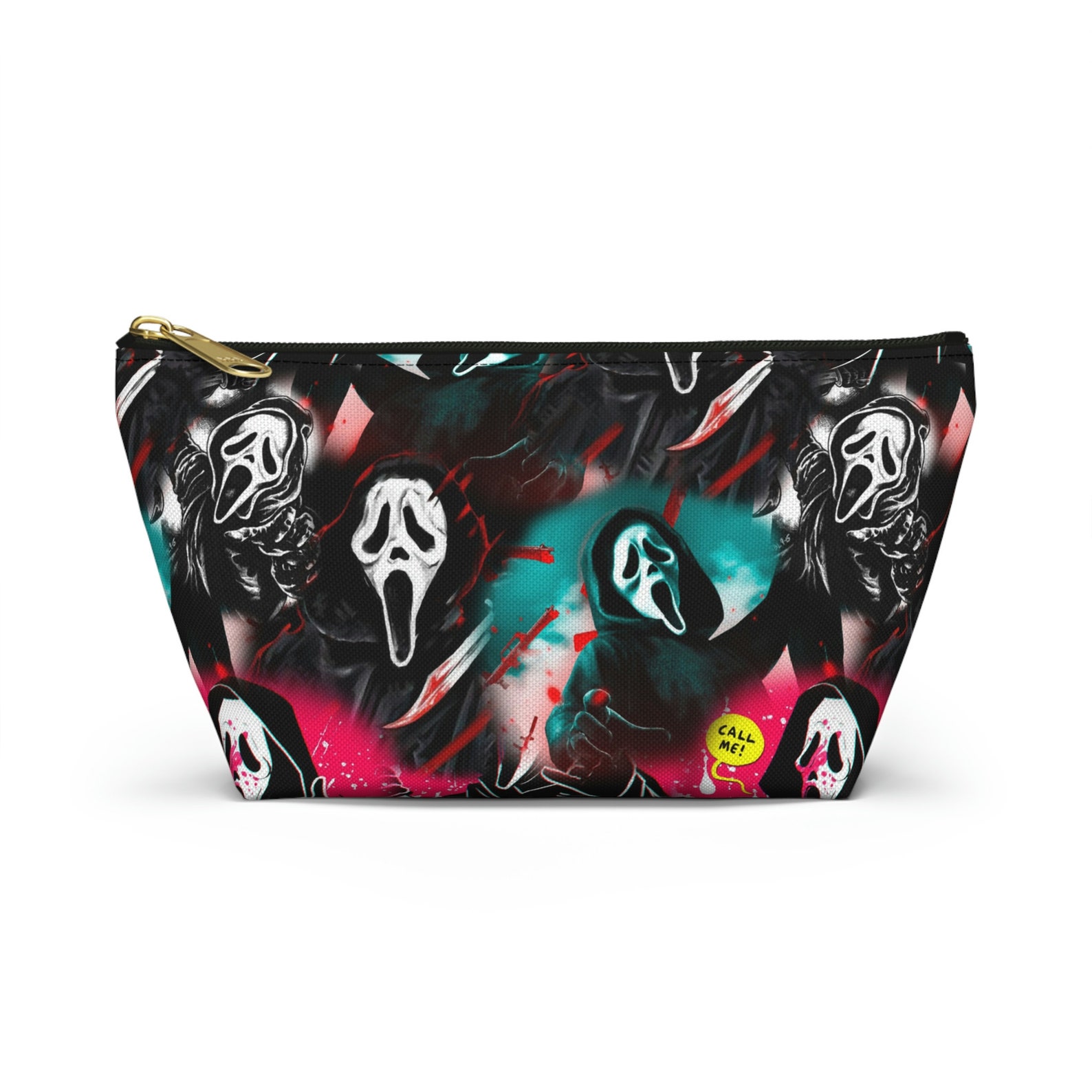 Scream Merch, Ghostface Makeup Bag, Horror Mothers Day, Goth Makeup Bag
