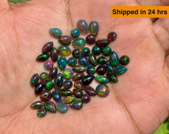 Incroyable Opale noire d'Ethiopie 3.61 carats | Precious Stories
