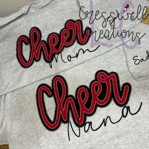 Cheer Bean Stitch Double Applique Machine Embroidery Design