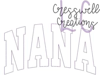 NANA Embossed 3D Puff Machine Embroidery Design