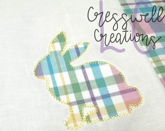 Bunny Blanket Stitch Applique Machine Embroidery Design
