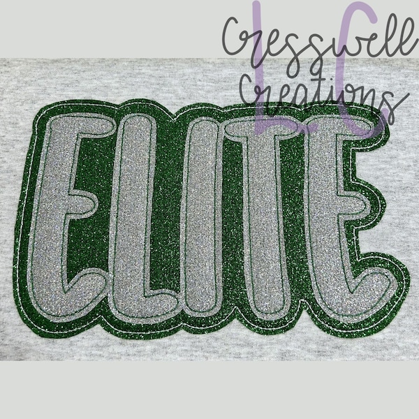 Elite Bean Stitch Double Applique Machine Embroidery Design