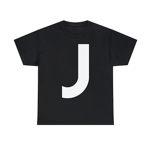¡La gran letra "J"! Camiseta de algodón pesado unisex