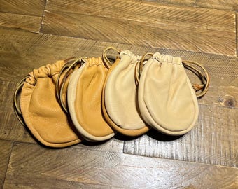 Handmade Deerskin Leather Drawstring Pouch: Cosplay Coin/Dice Bag