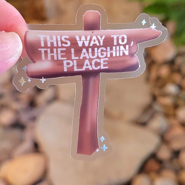 Splash Mountain Sign Sticker - This Way to the Laughing Place Water Bottle Decal - Disneyland Scrapbooking