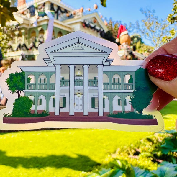 Haunted Mansion Sticker: Disneyland Attraction Waterproof Decal