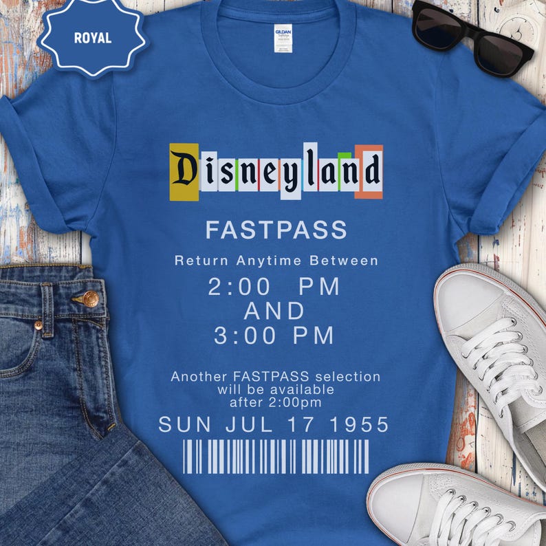 Vintage Disneyland FastPass Shirt, Retro Vacation Group Tee, Multi Design image 7