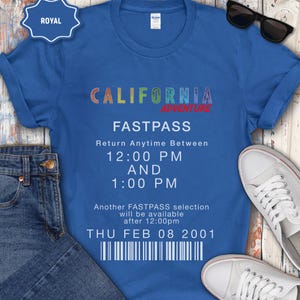 Vintage Disneyland FastPass Shirt, Retro Vacation Group Tee, Multi Design image 2