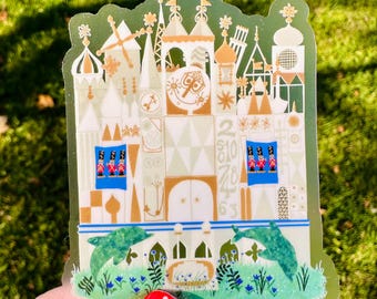 It’s A Small World Sticker: Disneyland Attraction Vinyl Decal